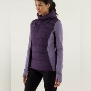 Lululemon Womens 4 Purple Fluff Off Down Pullover Jacket